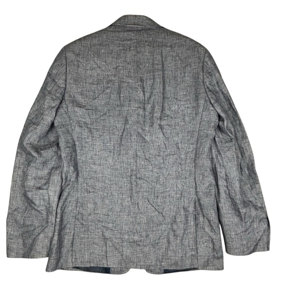 Murano Baird McNutt Linen Blazer Mens Medium Blue Two Button Sport Coat - Picture 2 of 12